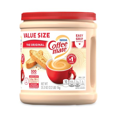COFFEE MATE Powdered Creamer Value Size, Original, 35.3 oz Canister, 6PK 12118676